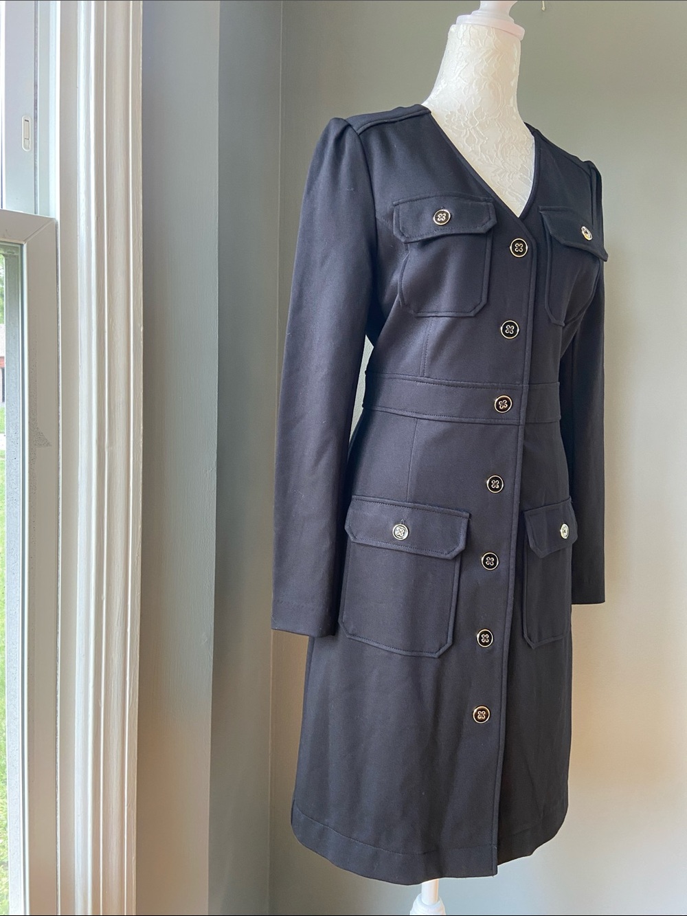 Nanette Lepore Utility Ponte Shirtdress